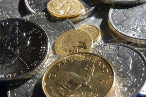 Silver And Gold Coins 300x199